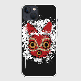 Чехол для iPhone 13 с принтом Princess Mononoke в Екатеринбурге,  |  | eboshi | ghibli | hayao | hime | lady | miyazaki | mononoke | princess | studio | аситака | волчица | гибли | дух леса | мононоке | моро | сан