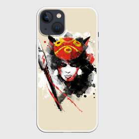 Чехол для iPhone 13 с принтом Princess Mononoke в Екатеринбурге,  |  | eboshi | ghibli | hayao | hime | lady | miyazaki | mononoke | princess | studio | аситака | волчица | гибли | дух леса | мононоке | моро | сан