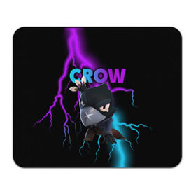 Коврик для мышки прямоугольный с принтом Brawl Stars CROW в Екатеринбурге, натуральный каучук | размер 230 х 185 мм; запечатка лицевой стороны | 8 bit | 8 бит | brawl | brawl stars | crow | leon | stars | бравл | бравл старс | браво старс | игра | компьютерная | кров | леон | онлайн | старс