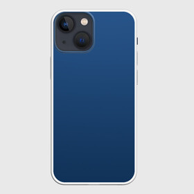 Чехол для iPhone 13 mini с принтом 19 4052 Classic Blue в Екатеринбурге,  |  | Тематика изображения на принте: 9 4052 | без дизайна | без принта | без узора | главный цвет 2020 года | код цвета | нг | новый год | праздник | про | рождество | синий | синяя одежда | цвет нового года