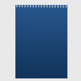 Скетчбук с принтом 19-4052 Classic Blue в Екатеринбурге, 100% бумага
 | 48 листов, плотность листов — 100 г/м2, плотность картонной обложки — 250 г/м2. Листы скреплены сверху удобной пружинной спиралью | Тематика изображения на принте: 9 4052 | без дизайна | без принта | без узора | главный цвет 2020 года | код цвета | нг | новый год | праздник | про | рождество | синий | синяя одежда | цвет нового года