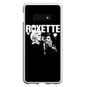 Чехол для Samsung S10E с принтом Roxette в Екатеринбурге, Силикон | Область печати: задняя сторона чехла, без боковых панелей | pop | rock | roxette | мари фредрикссон | пер гессле | поп | поп рок. евро поп | рок | роксет | роксэт