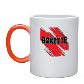 Кружка хамелеон с принтом Roxette в Екатеринбурге, керамика | меняет цвет при нагревании, емкость 330 мл | Тематика изображения на принте: roxette | европоп | музыка | поп | ро | рок | роксэт