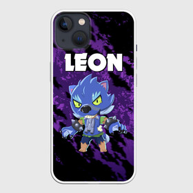 Чехол для iPhone 13 с принтом BRAWL STARS ОБОРОТЕНЬ LEON. в Екатеринбурге,  |  | Тематика изображения на принте: brawl stars | leon | moba | pattern | бравл старс | жанр | игра | леон | летучие мыши | мыши | оборотень leon | паттерн