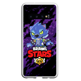 Чехол для Samsung Galaxy S10 с принтом BRAWL STARS ОБОРОТЕНЬ LEON в Екатеринбурге, Силикон | Область печати: задняя сторона чехла, без боковых панелей | Тематика изображения на принте: brawl stars | leon | moba | pattern | бравл старс | жанр | игра | леон | летучие мыши | мыши | оборотень leon | паттерн