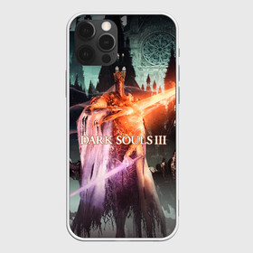 Чехол для iPhone 12 Pro с принтом Dark Souls 3 Pontiff Sulyvahn в Екатеринбурге, силикон | область печати: задняя сторона чехла, без боковых панелей | Тематика изображения на принте: action | art | dark | game | pontiff sulyvahn | rpg | souls | арт | босс | души | игра | понтифик саливан | рпг | тёмные | экшн