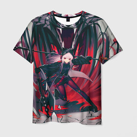 Мужская футболка 3D с принтом Arknights art в Екатеринбурге, 100% полиэфир | прямой крой, круглый вырез горловины, длина до линии бедер | anime | arknights | art | game | girl | аниме | арт | девушка | игра
