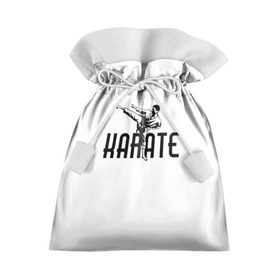 Подарочный 3D мешок с принтом KARATE в Екатеринбурге, 100% полиэстер | Размер: 29*39 см | Тематика изображения на принте: sport | единоборство | каратэ | кимоно | лого | спорт | удар | человек