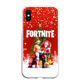 Чехол для iPhone XS Max матовый с принтом FORTNITE НОВОГОДНИЙ в Екатеринбурге, Силикон | Область печати: задняя сторона чехла, без боковых панелей | 2020 | christmas | fortnite | fortnite 2 | fortnite x | marshmello | new year | ninja | santa | маршмелло | ниндзя | новогодний | новый год | санта | фортнайт | фортнайт 2 | фортнайт глава 2