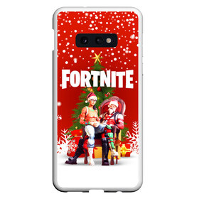 Чехол для Samsung S10E с принтом FORTNITE НОВОГОДНИЙ в Екатеринбурге, Силикон | Область печати: задняя сторона чехла, без боковых панелей | 2020 | christmas | fortnite | fortnite 2 | fortnite x | marshmello | new year | ninja | santa | маршмелло | ниндзя | новогодний | новый год | санта | фортнайт | фортнайт 2 | фортнайт глава 2