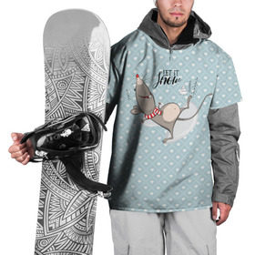 Накидка на куртку 3D с принтом Счастливая мышь в Екатеринбурге, 100% полиэстер |  | Тематика изображения на принте: 2020 | mouse | rat | годкрысы | годмыши | зима | зимняя | крыса | мороз | мышка | мышь | новогодняя | новый год | новый год 2020 | рождество | симолгода | снег | холод