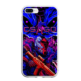 Чехол для iPhone 7Plus/8 Plus матовый с принтом CS GO hyper beast IMBAskin в Екатеринбурге, Силикон | Область печати: задняя сторона чехла, без боковых панелей | beast | cs | csgo | go | hyper | imba | imbaskin | kill | mega | rampage | skin | ultra | го | игры | кс | ксго