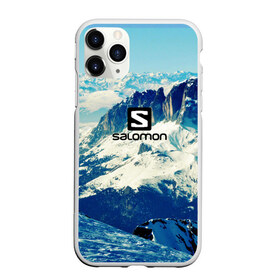Чехол для iPhone 11 Pro матовый с принтом SALOMON в Екатеринбурге, Силикон |  | salomon | горы | снег | спорт