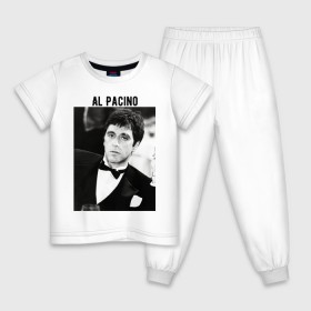 Детская пижама хлопок с принтом Аль Пачино в Екатеринбурге, 100% хлопок |  брюки и футболка прямого кроя, без карманов, на брюках мягкая резинка на поясе и по низу штанин
 | al pacino | аль пачино | лицо со шрамом | тони монтана