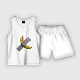 Детская пижама с шортами хлопок с принтом Банан за 120 тысяч долларов в Екатеринбурге,  |  | art basel | banan | mem | memas | meme | мем | мемас | мемчик