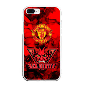 Чехол для iPhone 7Plus/8 Plus матовый с принтом Manchester United в Екатеринбурге, Силикон | Область печати: задняя сторона чехла, без боковых панелей | manchester united | red devils | красные дьяволы | манчестер | манчестер юнайтед | футбол