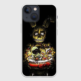 Чехол для iPhone 13 mini с принтом Five Nights At Freddys в Екатеринбурге,  |  | five nights at freddys | foxy | freddy | аниматроники | игра | компьютерная игра | робот | фокси | фредди | чика