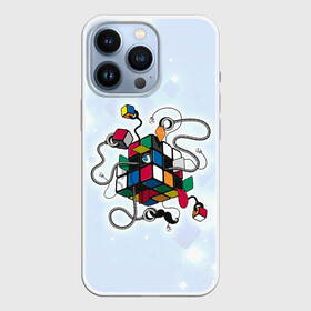 Чехол для iPhone 13 Pro с принтом Кубик Рубика в Екатеринбурге,  |  | mathematica | кубик | магия. формулы | математика | наука | рубика | соберись | технарь