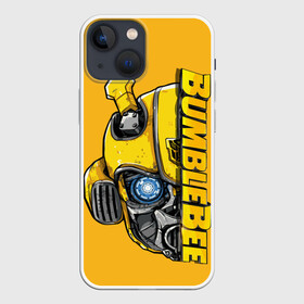 Чехол для iPhone 13 mini с принтом Transformers Bumblebee в Екатеринбурге,  |  | bumblebee | transformers | автоботы | бамблби | мегатрон | оптимус прайм | роботы | трансформеры