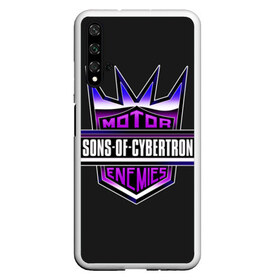 Чехол для Honor 20 с принтом Sons of cybertron в Екатеринбурге, Силикон | Область печати: задняя сторона чехла, без боковых панелей | Тематика изображения на принте: bumblebee | transformers | автоботы | бамблби | мегатрон | оптимус прайм | роботы | трансформеры