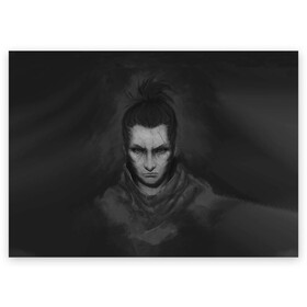 Поздравительная открытка с принтом Sekiro Art в Екатеринбурге, 100% бумага | плотность бумаги 280 г/м2, матовая, на обратной стороне линовка и место для марки
 | art | die | game | ninja | sekiro | shadows | twice | арт | игра | ниндзя | самураи | самурай | синобу | япония