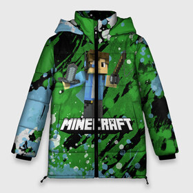 Женская зимняя куртка 3D с принтом Minecraft Майнкрафт в Екатеринбурге, верх — 100% полиэстер; подкладка — 100% полиэстер; утеплитель — 100% полиэстер | длина ниже бедра, силуэт Оверсайз. Есть воротник-стойка, отстегивающийся капюшон и ветрозащитная планка. 

Боковые карманы с листочкой на кнопках и внутренний карман на молнии | creeper | earth | game | minecraft | minecraft earth | блоки | грифер | игры | квадраты | компьютерная игра | крипер | маинкрафт | майн | майнкравт | майнкрафт