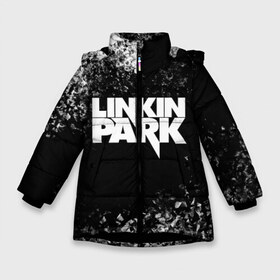 Зимняя куртка для девочек 3D с принтом Linkin Park в Екатеринбурге, ткань верха — 100% полиэстер; подклад — 100% полиэстер, утеплитель — 100% полиэстер. | длина ниже бедра, удлиненная спинка, воротник стойка и отстегивающийся капюшон. Есть боковые карманы с листочкой на кнопках, утяжки по низу изделия и внутренний карман на молнии. 

Предусмотрены светоотражающий принт на спинке, радужный светоотражающий элемент на пуллере молнии и на резинке для утяжки. | bennington | chester | chester bennington | linkin | linkin park | music | park | rock | бенингтон | линкин | линкин парк | музыка | парк | рок | честер | честер беннингтон
