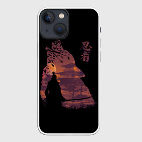 Чехол для iPhone 13 mini с принтом Sekiro: Shadows Die Twice в Екатеринбурге,  |  | armed | death | die | game | japan | ninja | one | samurai | sekiro | shadow | shinobi | wolf | волк | игра | ниндзя | самураи | самурай | тени | тень | шиноби | япония