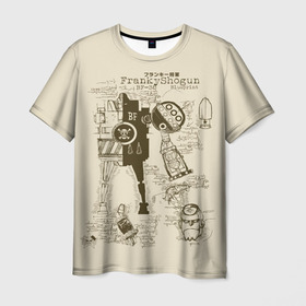 Мужская футболка 3D с принтом One Piece  в Екатеринбурге, 100% полиэфир | прямой крой, круглый вырез горловины, длина до линии бедер | anime | kaido | luffy | manga | one piece | theory | zoro | большой куш | ван | луффи | манга | манки д | мульт | пираты | пис | рыжий | сёнэн | сериал | шанкс