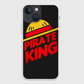 Чехол для iPhone 13 mini с принтом One Piece Pirate King в Екатеринбурге,  |  | Тематика изображения на принте: anime | kaido | luffy | manga | one piece | theory | zoro | большой куш | ван | луффи | манга | манки д | мульт | пираты | пис | рыжий | сёнэн | сериал | шанкс