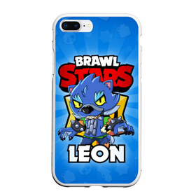 Чехол для iPhone 7Plus/8 Plus матовый с принтом BRAWL STARS WEREWOLF LEON в Екатеринбурге, Силикон | Область печати: задняя сторона чехла, без боковых панелей | brawl stars | brawl stars werewolf leon | brawler | leon | werewolf | бравл старз | бравлер | волк | леон | оборотень | оборотень леон