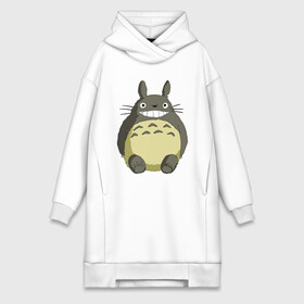 Платье-худи хлопок с принтом Тоторо в полный рост в Екатеринбурге,  |  | anime | totoro | аниме | анимэ | монстр | монстрик | персонаж | существо | тоторо | хранитель