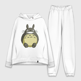 Женский костюм хлопок Oversize с принтом Тоторо в полный рост в Екатеринбурге,  |  | anime | totoro | аниме | анимэ | монстр | монстрик | персонаж | существо | тоторо | хранитель