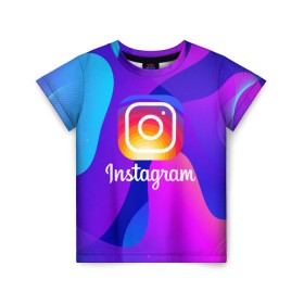 Детская футболка 3D с принтом Instagram Exclusive в Екатеринбурге, 100% гипоаллергенный полиэфир | прямой крой, круглый вырез горловины, длина до линии бедер, чуть спущенное плечо, ткань немного тянется | insta | instagram | instagramm | social | видео | инста | инстаграм | инстаграмм | приложение | социальная сеть | фото