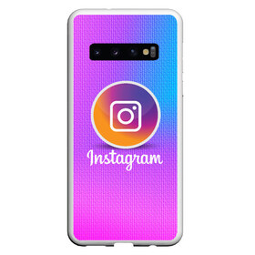 Чехол для Samsung Galaxy S10 с принтом INSTAGRAM в Екатеринбурге, Силикон | Область печати: задняя сторона чехла, без боковых панелей | Тематика изображения на принте: insta | instagram | instagramm | social | видео | инста | инстаграм | инстаграмм | приложение | социальная сеть | фото