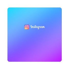 Магнит виниловый Квадрат с принтом INSTAGRAM GRADIENT в Екатеринбурге, полимерный материал с магнитным слоем | размер 9*9 см, закругленные углы | insta | instagram | instagramm | social | видео | инста | инстаграм | инстаграмм | приложение | социальная сеть | фото