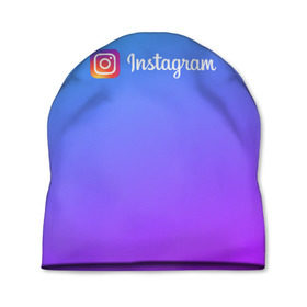 Шапка 3D с принтом INSTAGRAM GRADIENT в Екатеринбурге, 100% полиэстер | универсальный размер, печать по всей поверхности изделия | Тематика изображения на принте: insta | instagram | instagramm | social | видео | инста | инстаграм | инстаграмм | приложение | социальная сеть | фото