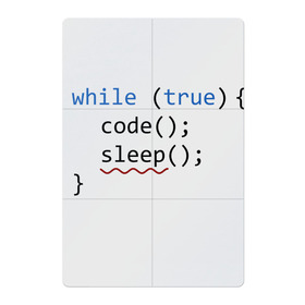 Магнитный плакат 2Х3 с принтом Code - sleep в Екатеринбурге, Полимерный материал с магнитным слоем | 6 деталей размером 9*9 см | c | c++ | code | coder | computer | hacker | java | programm | tag | жизнь | код | кодер | программа | программист | сон | хакер | хочу спать