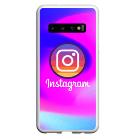 Чехол для Samsung Galaxy S10 с принтом INSTAGRAM в Екатеринбурге, Силикон | Область печати: задняя сторона чехла, без боковых панелей | Тематика изображения на принте: insta | instagram | instagramm | social | видео | инста | инстаграм | инстаграмм | приложение | социальная сеть | фото