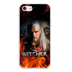 Чехол для iPhone 5/5S матовый с принтом THE WITCHER в Екатеринбурге, Силикон | Область печати: задняя сторона чехла, без боковых панелей | geralt | netflix | the witcher | witcher | ведьмак | геральт | йенифер | нетфликс | сериал ведьмак | трисс | цири