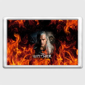 Магнит 45*70 с принтом THE WITCHER в Екатеринбурге, Пластик | Размер: 78*52 мм; Размер печати: 70*45 | geralt | netflix | the witcher | witcher | ведьмак | геральт | йенифер | нетфликс | сериал ведьмак | трисс | цири