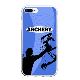 Чехол для iPhone 7Plus/8 Plus матовый с принтом Archery в Екатеринбурге, Силикон | Область печати: задняя сторона чехла, без боковых панелей | archer | archery | bow | bow hunter | bowhunter | лук | лучник | стрельба из лука