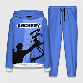 Женский костюм 3D (с толстовкой) с принтом Archery в Екатеринбурге,  |  | archer | archery | bow | bow hunter | bowhunter | лук | лучник | стрельба из лука