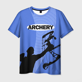 Мужская футболка 3D с принтом Archery в Екатеринбурге, 100% полиэфир | прямой крой, круглый вырез горловины, длина до линии бедер | Тематика изображения на принте: archer | archery | bow | bow hunter | bowhunter | лук | лучник | стрельба из лука