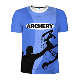 Мужская футболка 3D спортивная с принтом Archery в Екатеринбурге, 100% полиэстер с улучшенными характеристиками | приталенный силуэт, круглая горловина, широкие плечи, сужается к линии бедра | Тематика изображения на принте: archer | archery | bow | bow hunter | bowhunter | лук | лучник | стрельба из лука