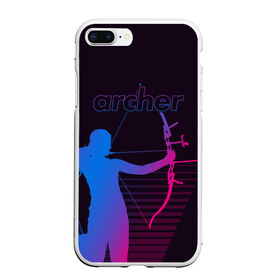 Чехол для iPhone 7Plus/8 Plus матовый с принтом Archer в Екатеринбурге, Силикон | Область печати: задняя сторона чехла, без боковых панелей | archer | archery | bow | bow hunter | bowhunter | лук | лучник | стрельба из лука