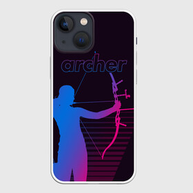 Чехол для iPhone 13 mini с принтом Archer в Екатеринбурге,  |  | Тематика изображения на принте: archer | archery | bow | bow hunter | bowhunter | лук | лучник | стрельба из лука