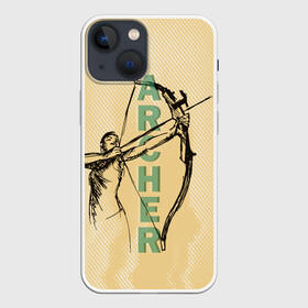 Чехол для iPhone 13 mini с принтом Archer в Екатеринбурге,  |  | archer | archery | bow | bow hunter | bowhunter | лук | лучник | стрельба из лука