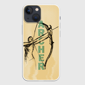 Чехол для iPhone 13 mini с принтом Archer в Екатеринбурге,  |  | Тематика изображения на принте: archer | archery | bow | bow hunter | bowhunter | лук | лучник | стрельба из лука