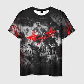 Мужская футболка 3D с принтом АлисА в Екатеринбурге, 100% полиэфир | прямой крой, круглый вырез горловины, длина до линии бедер | alisa | rock | ussr | алиса | алиса группа | константин кинчев | рок | ссср